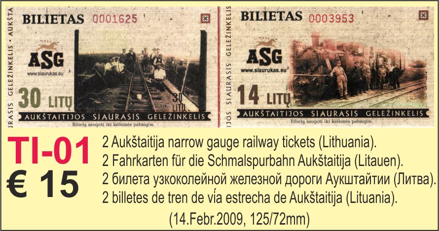 Tickets transport 2x